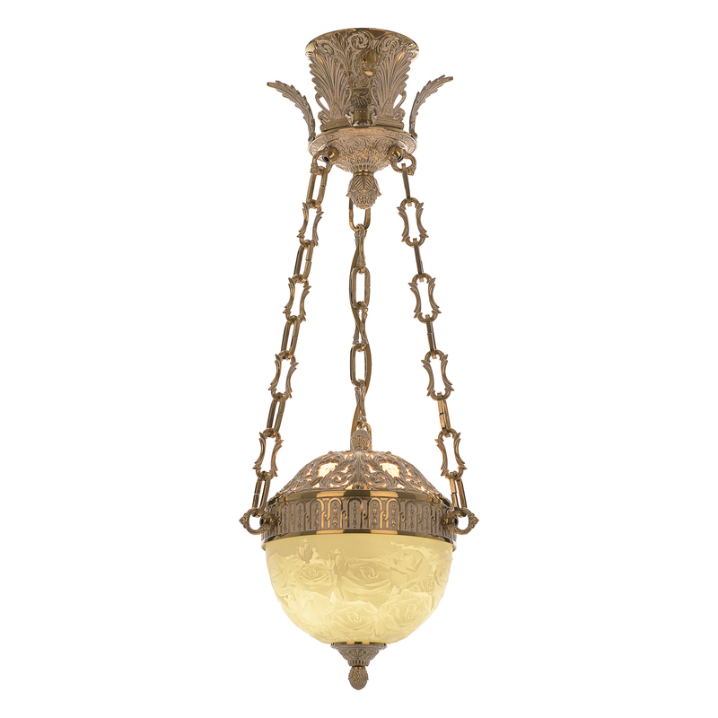 Подвесной светильник Bohemia Ivele Crystal 71000P/20AZ GW Rose Y8