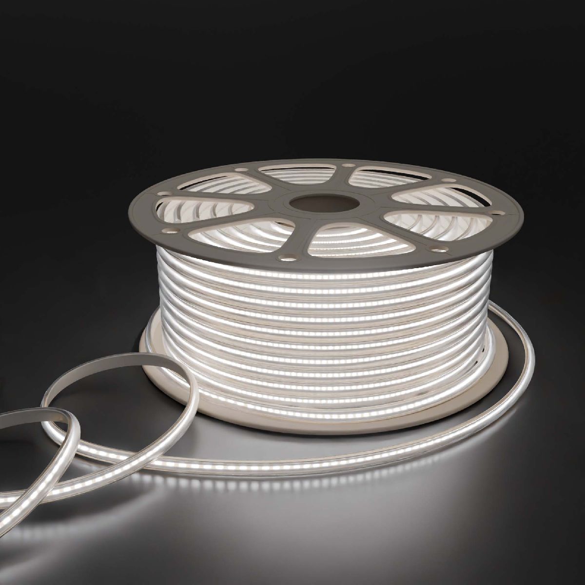 Светодиодная лента Apeyron 220В COB 11Вт/м 6500К 50м IP65 17-56