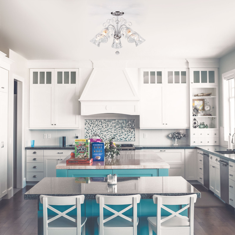 Люстра на штанге Eurosvet 30157/5 хром