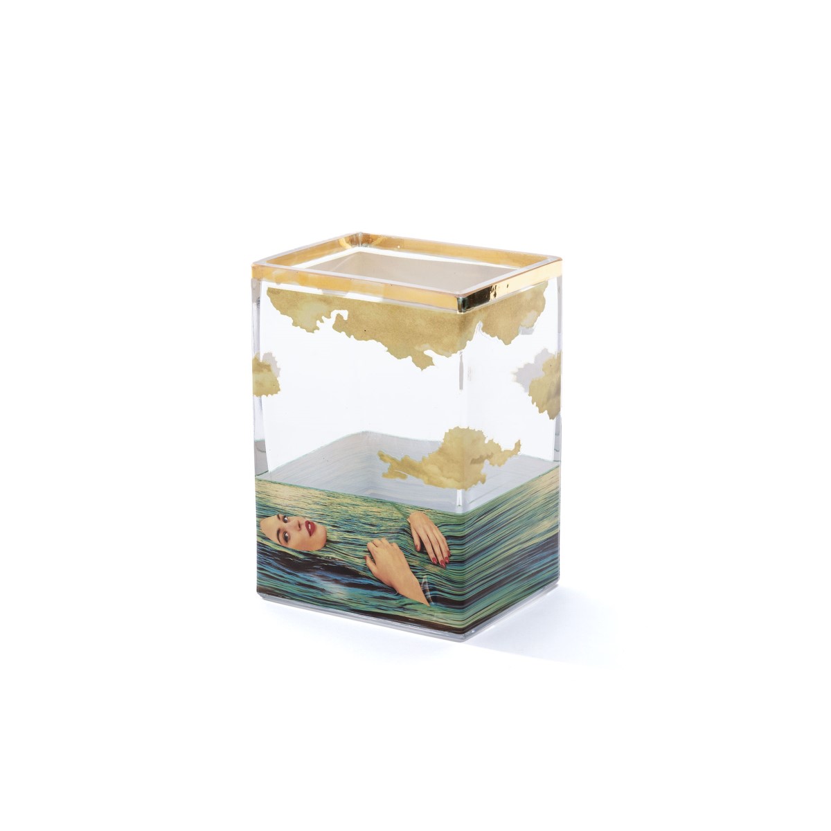 Ваза Seagirl Small Seletti Toiletpaper Glass Vase 14124