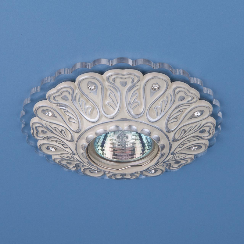 Встраиваемый светильник Elektrostandard 6004 MR16 WH белый/хром 4690389056536