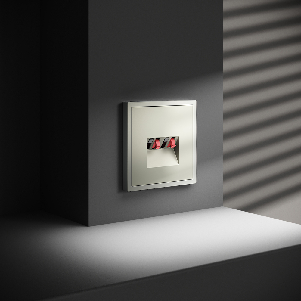 Розетка акустическая Voltum S70 VLS060305 (сталь)