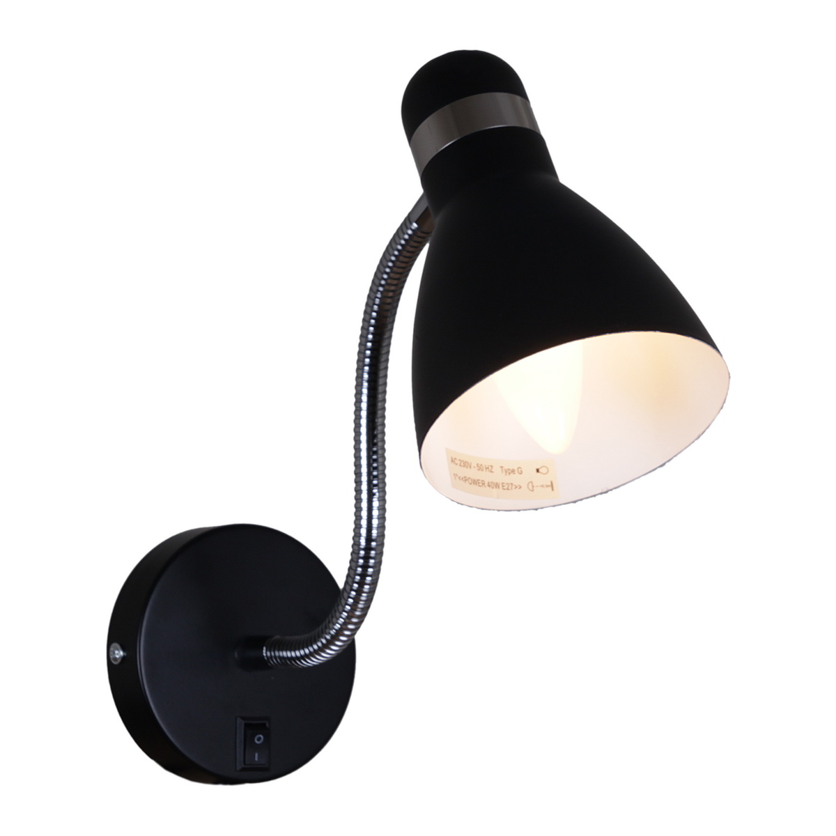 Гибкое бра Reluce 04714-0.2-01SL BK