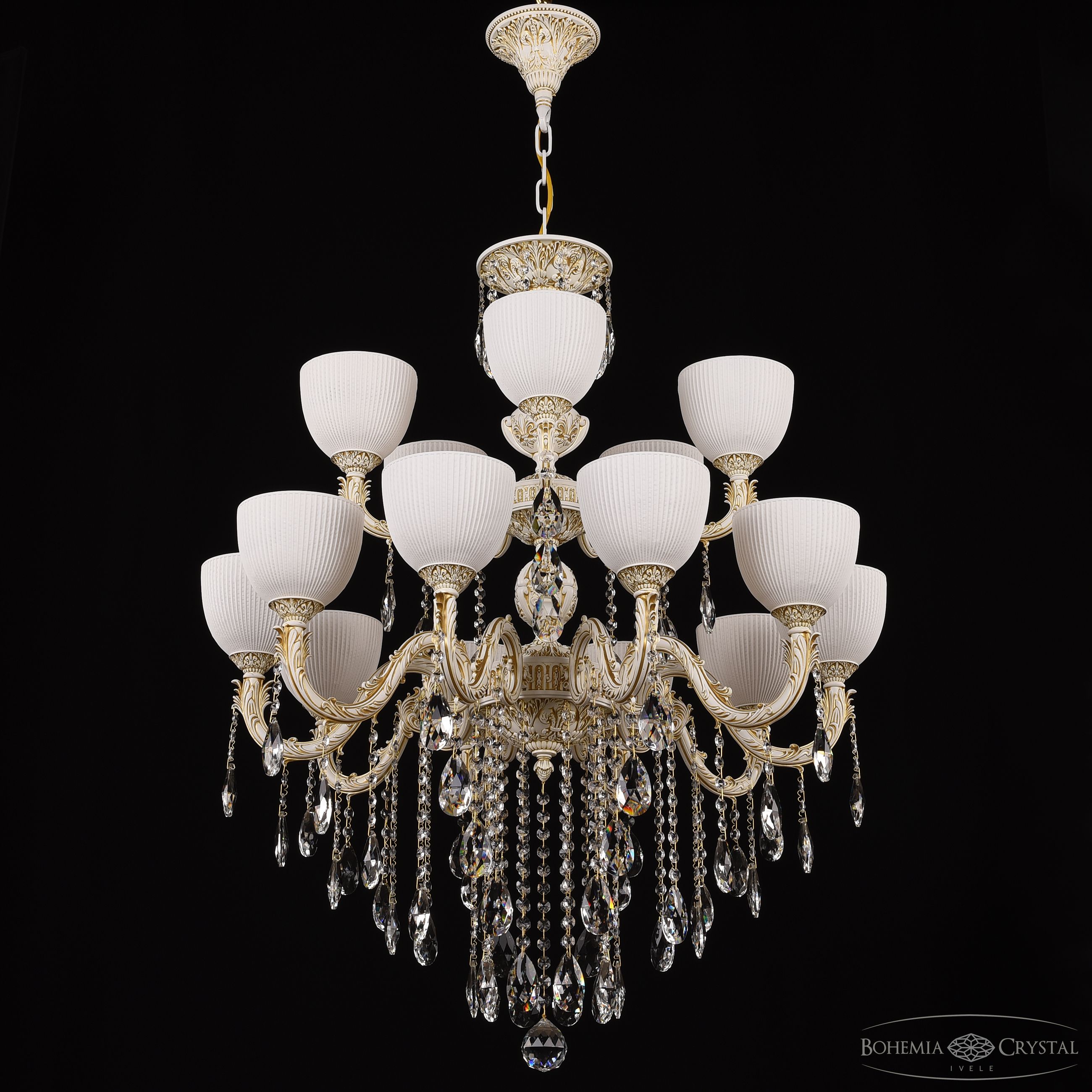 Подвесная люстра Bohemia Ivele Crystal AL79101/10+5/250/2D B WMG P1 U Line