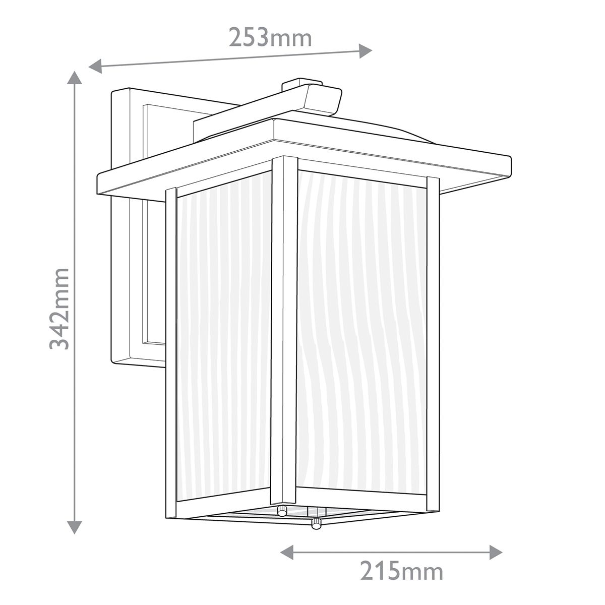 Уличный настенный светильник Kichler KL-CAPPANNA-M-BKT