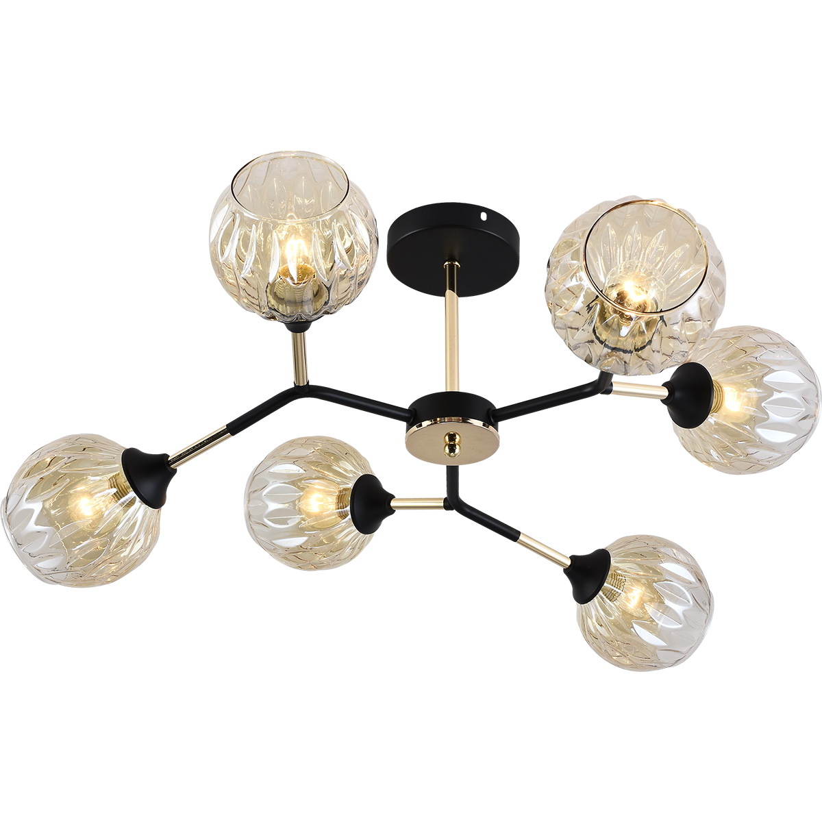 Люстра на штанге Reluce 01358-0.3-06 BK+FGD