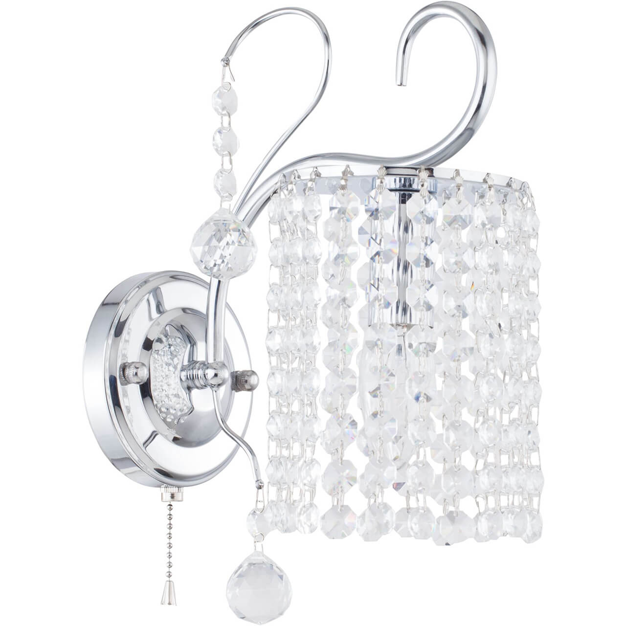 Бра с выключателем на корпусе Freya Leona FR1127-WL-01-CH