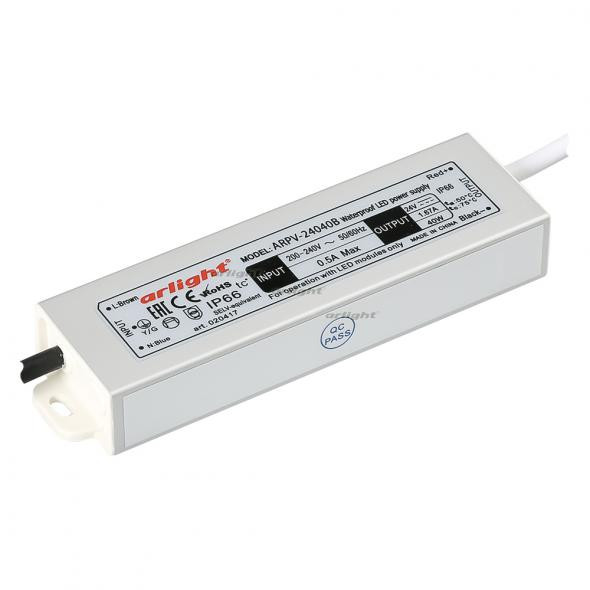 Блок питания Arlight ARPV-24040-B (24V, 1.7A, 40W) 020417 УЦ