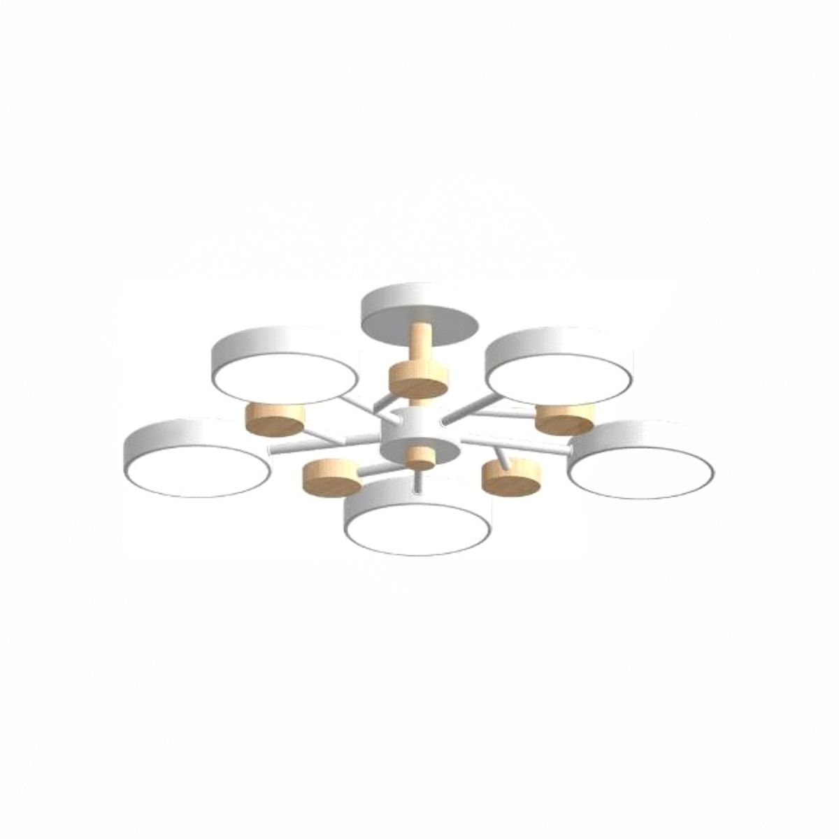 Люстра на штанге LED4U L3204-620 WH