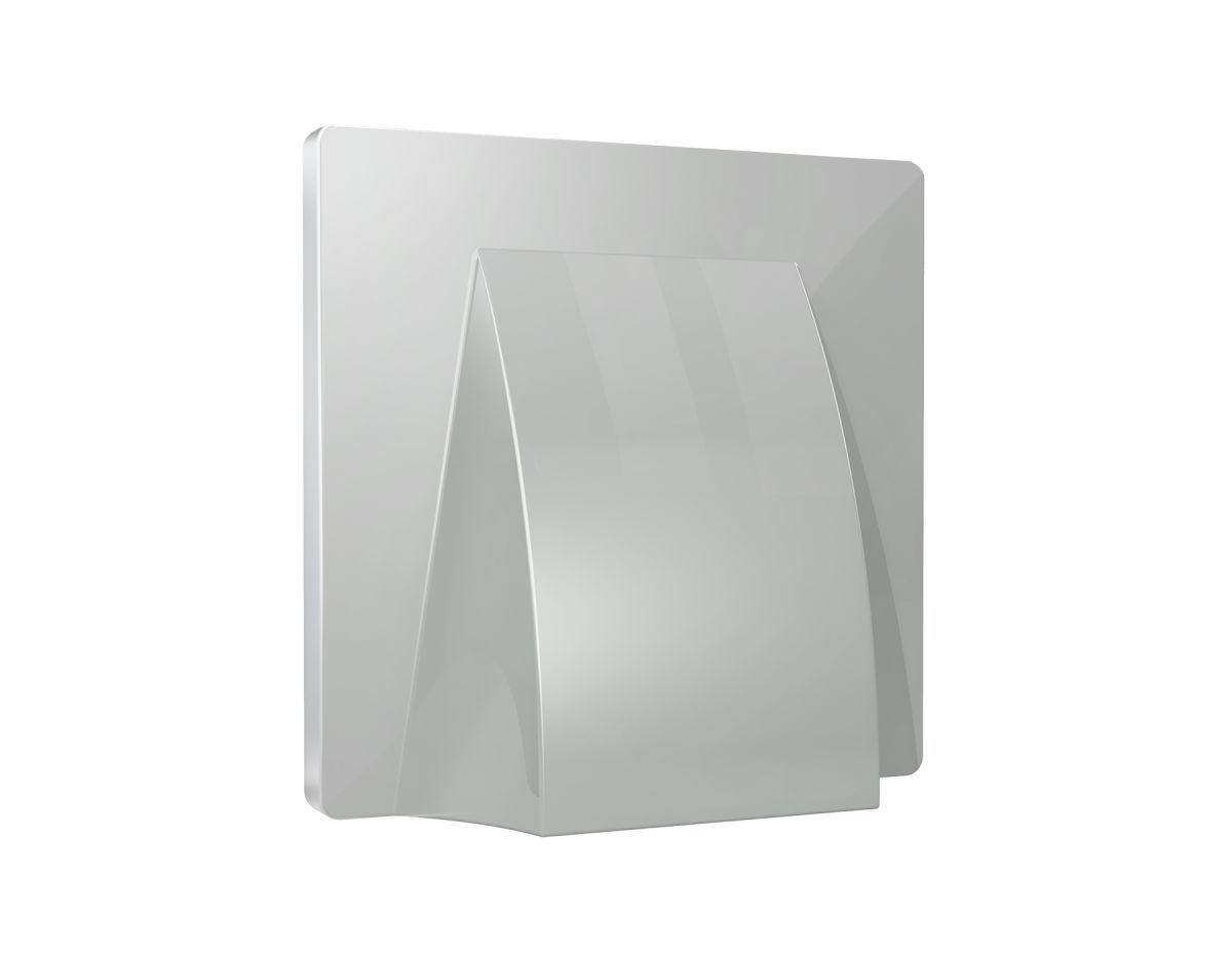 Лицевая панель Alfa (Серебро глянец) для вывода кабеля Quant Ambrella Volt AP4158