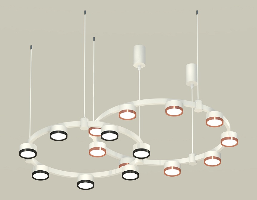 Комплект подвесного светильника Ambrella Light Techno Ring XR92081210 (A9208x2, C9241,C9236,N8113,N8126)