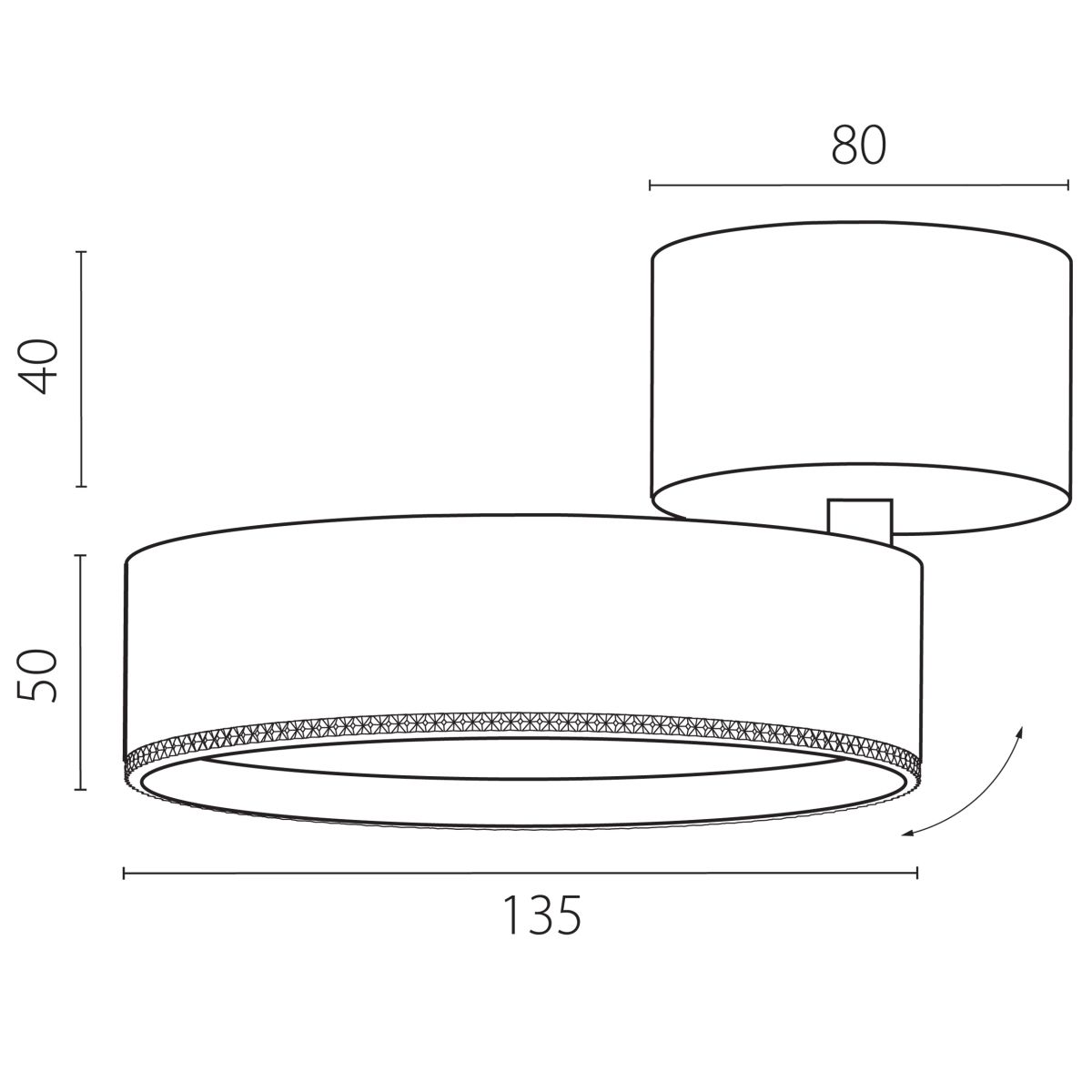 Накладной светильник Alta Pro Lightstar A5746SO