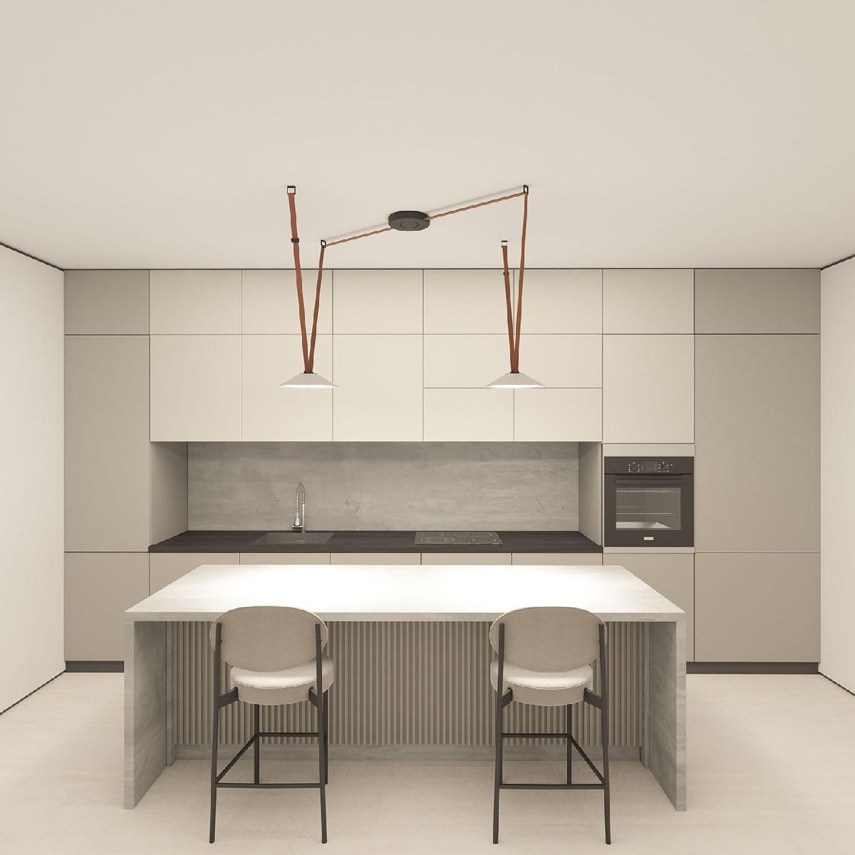 Трековый однофазный светильник Denkirs Belty Flow DK5565-WH+BK