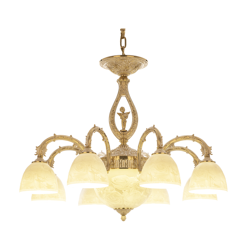 Подвесная люстра Bohemia Ivele Crystal Florence 71409P/8/210 GW P1 D Rose FA10S