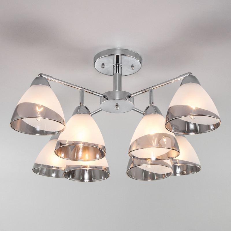 Люстра на штанге Eurosvet Paola 30126/8 хром