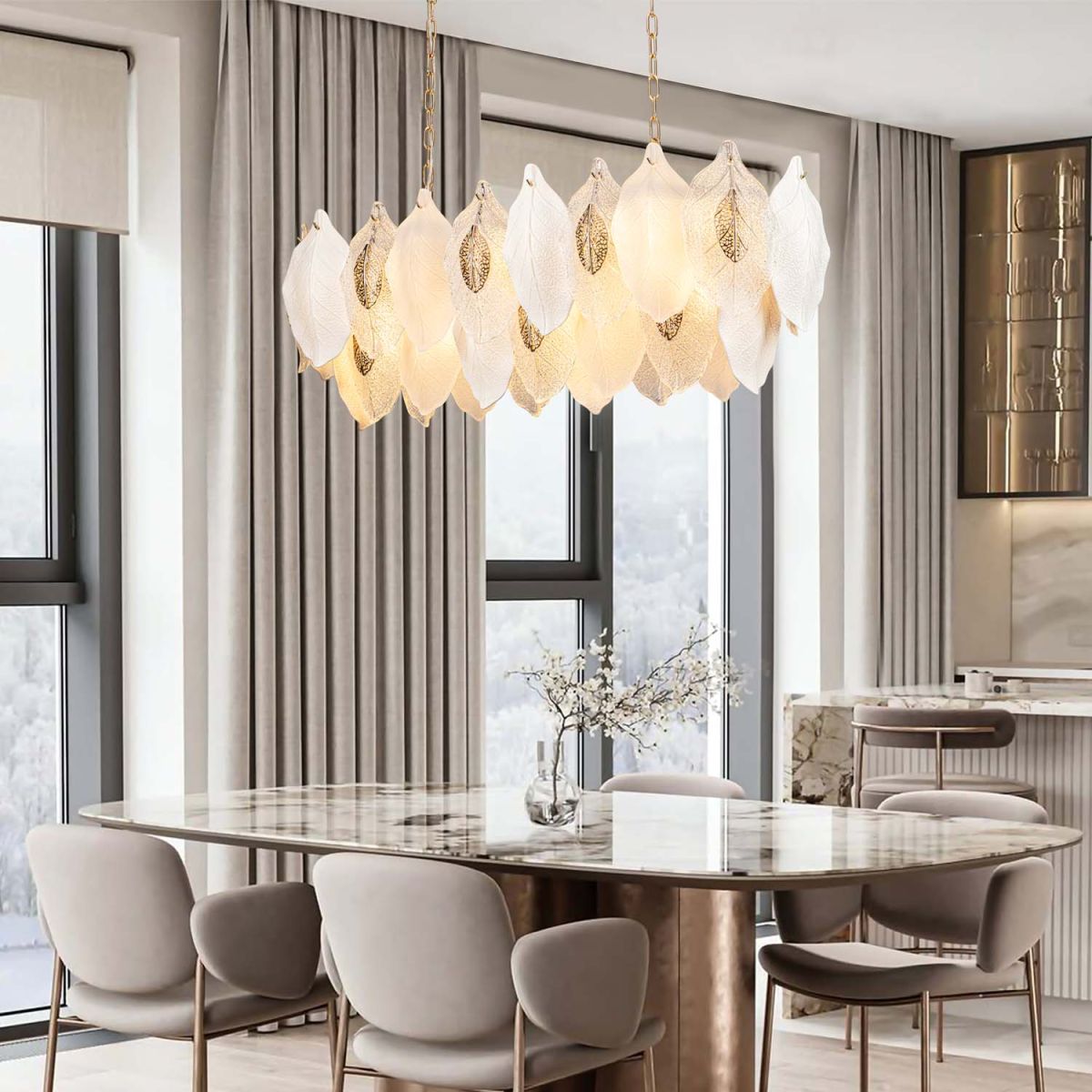 Подвесная люстра флористика Modelux ML.6770.1230 GD