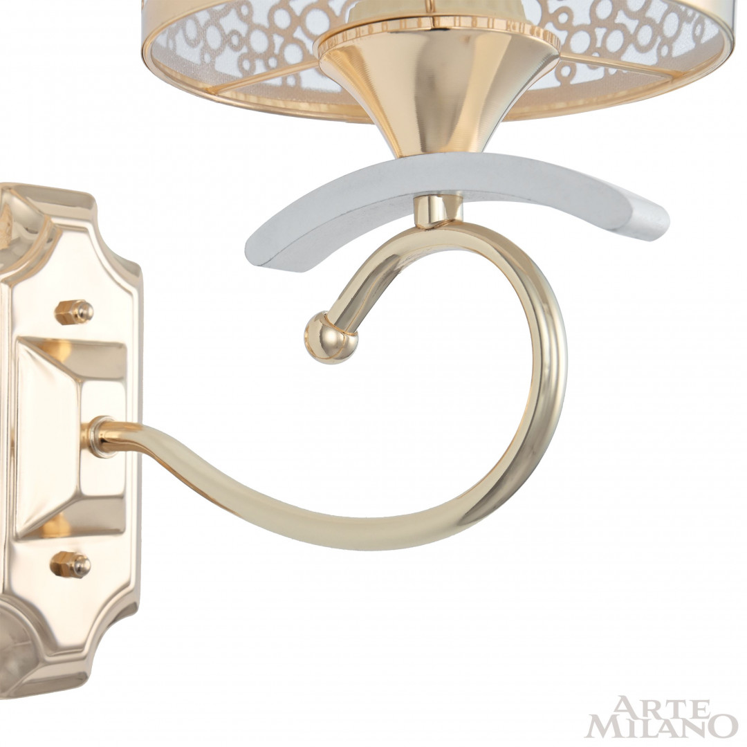 Бра Arte Milano Florentia-9787 309787/1W Wh/Gd