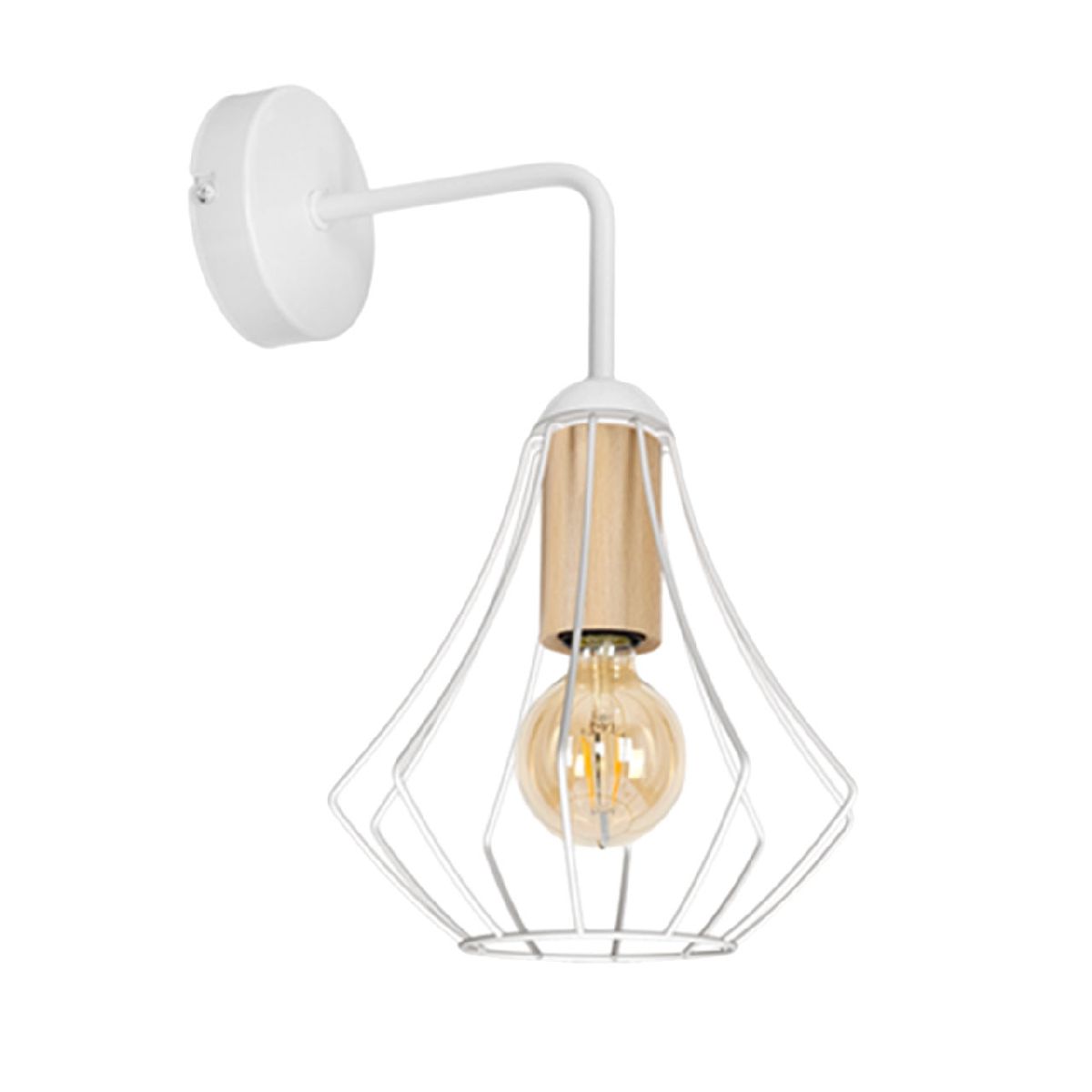 Бра IMEX MD.9053-1-W-WH+WOOD