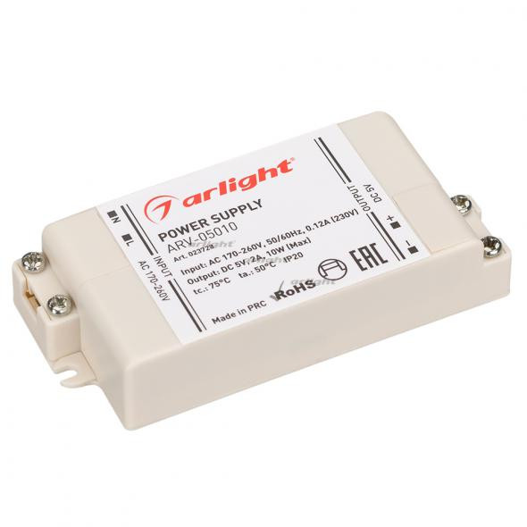 Блок питания Arlight ARV-05010 (5V, 2A, 10W) 023728