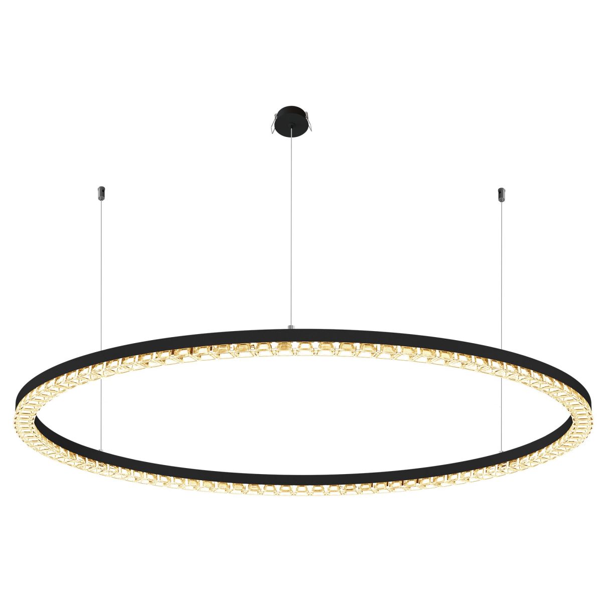 Подвесная люстра Arlight SP-DIAMOND-R1250-80W Warm3000 (BK, 45 deg, 230V, TRIAC) 054491