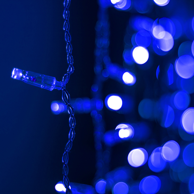 Светодиодная гирлянда Arlight ARD-Curtain-Classic-2000x1500-Clear-360LED Blue 024849