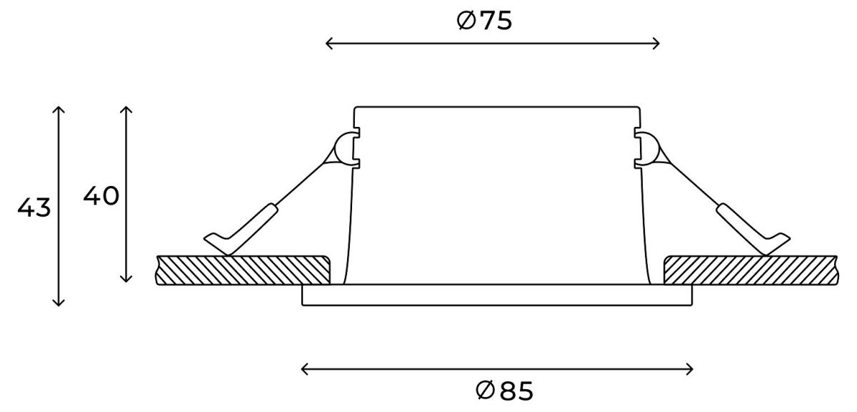 Встраиваемый светильник Hesby Lighting Nova HSBL_0178