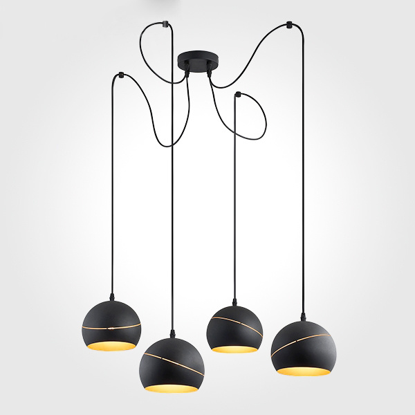 Подвесная люстра TK Lighting 2221 Yoda Black Orbit