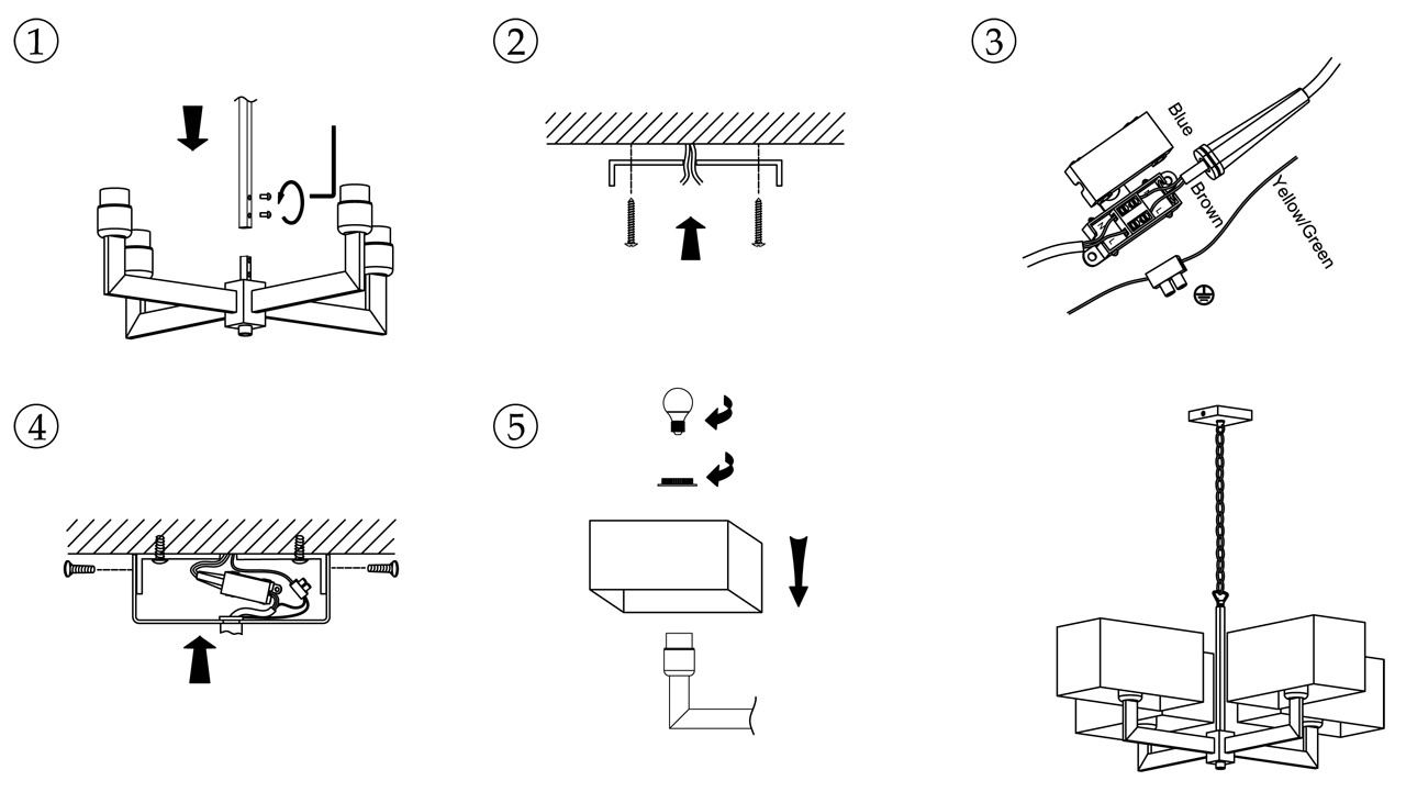 Подвесная люстра Odeon Light Norte 2421/4