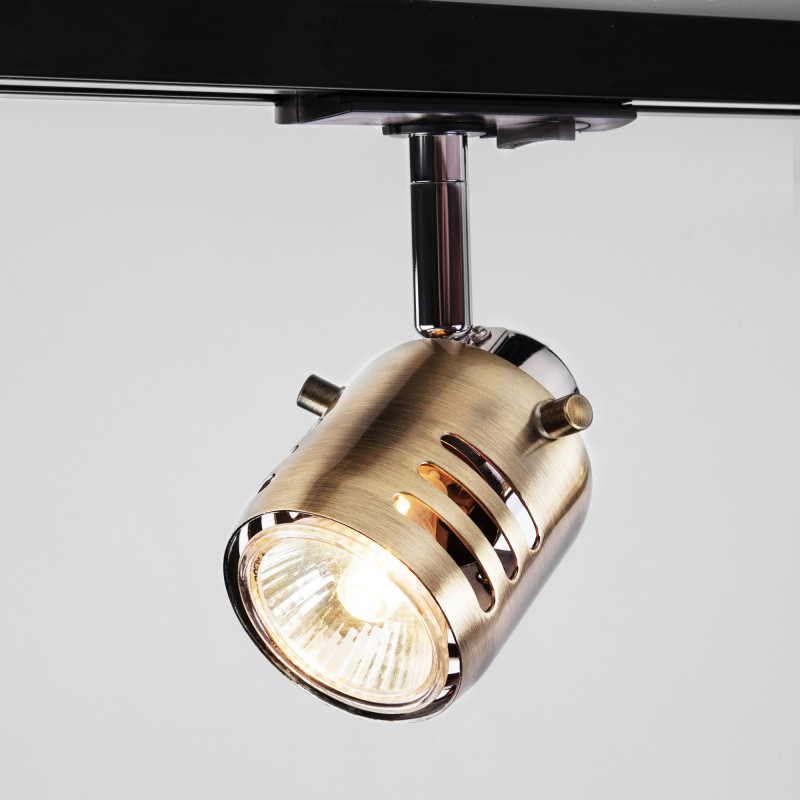 Светильник на шине Eurosvet 20076/4 хром/античная бронза