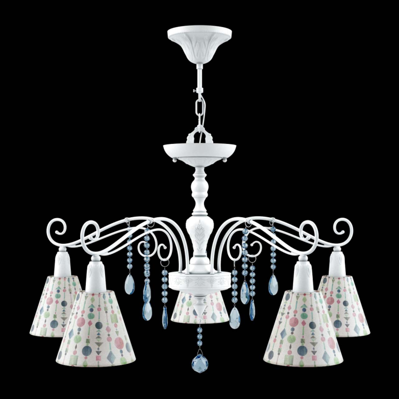 Подвесная люстра Lamp4you Provence E4-05-WM-LMP-O-17-CRL-E4-05-GB-DN