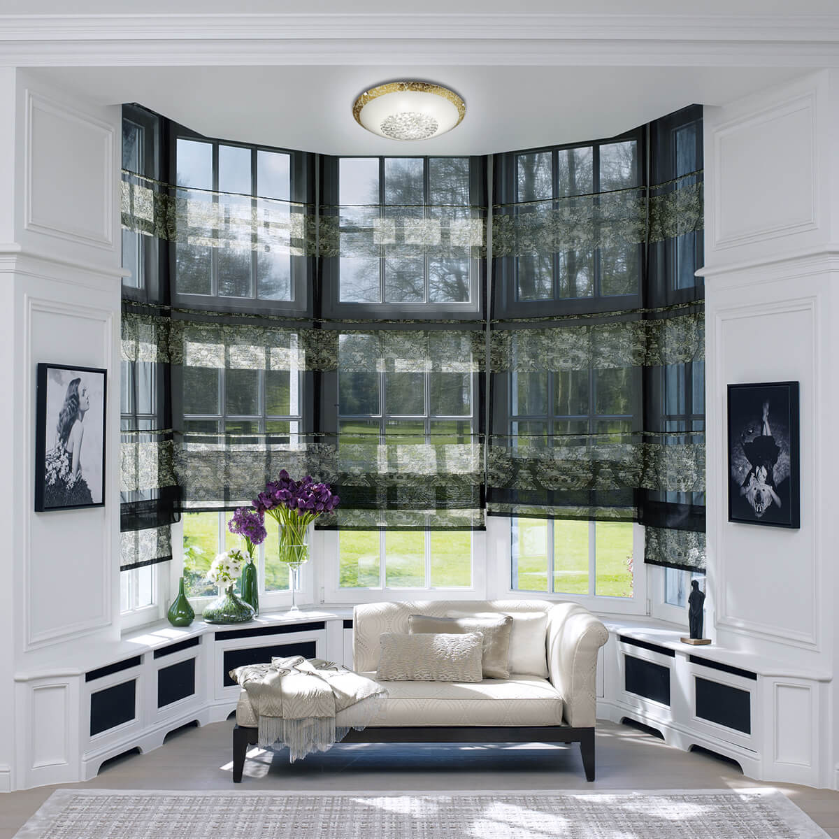 Настенно-потолочный светодиодный светильник Sonex Eleka 2072/BL