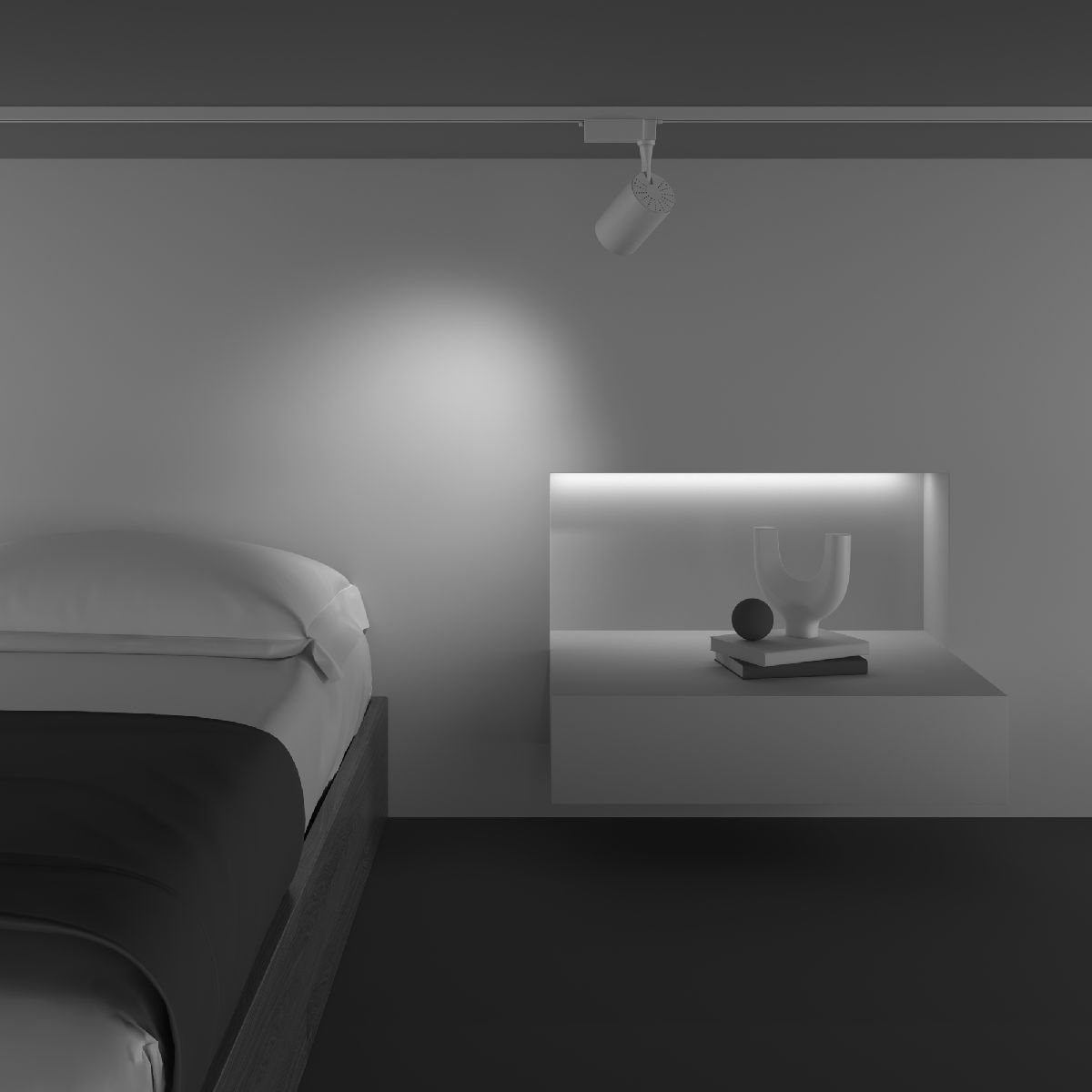 Трековый светильник Maytoni Technical Vuoro TR003-1-10W3K-M-W