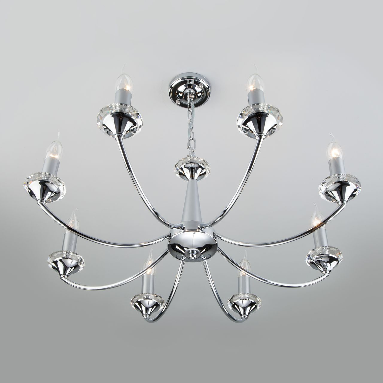 Подвесная люстра Eurosvet Garda 60096/8 хром