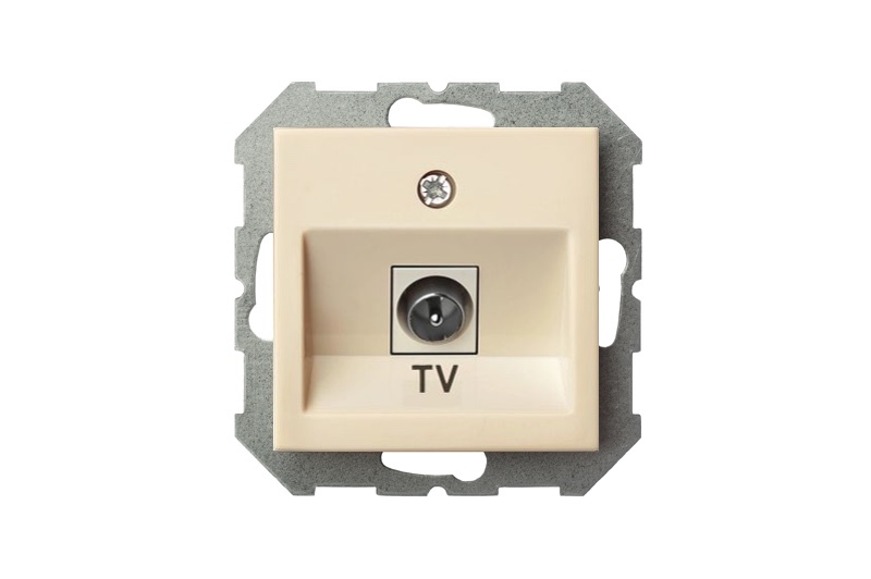 Розетка телевизионная (TV) F-разъем Liregus Epsilon 28-072