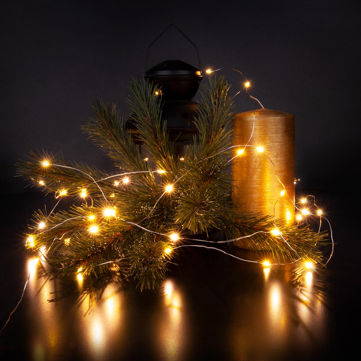 Гирлянда нить Eurosvet 400-006 теплый белый 3м IP20