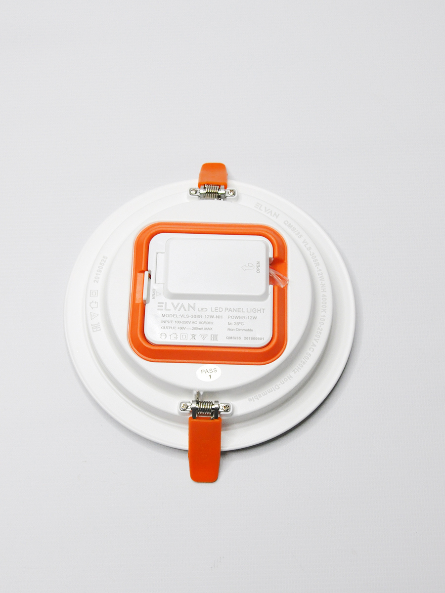 Встраиваемый светильник Elvan VLS-308R-12W-NH-Wh