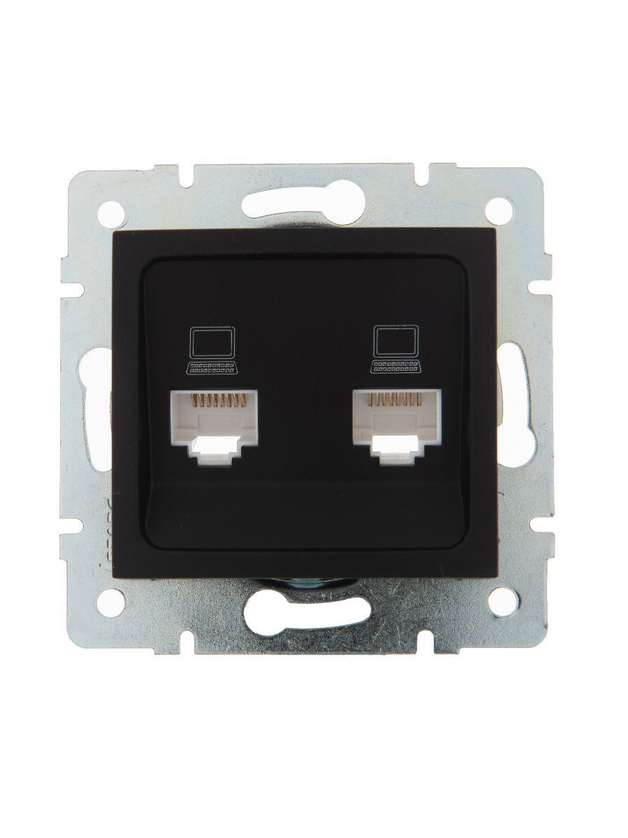 Розетка компьютерная двойная Lezard Karina 707-4288-141