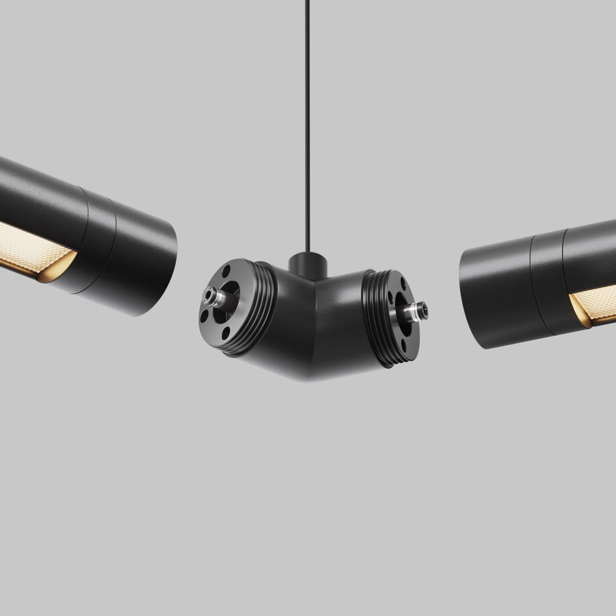 Угловой коннектор 120° без ввода питания Maytoni Shelf CA018LWC-B