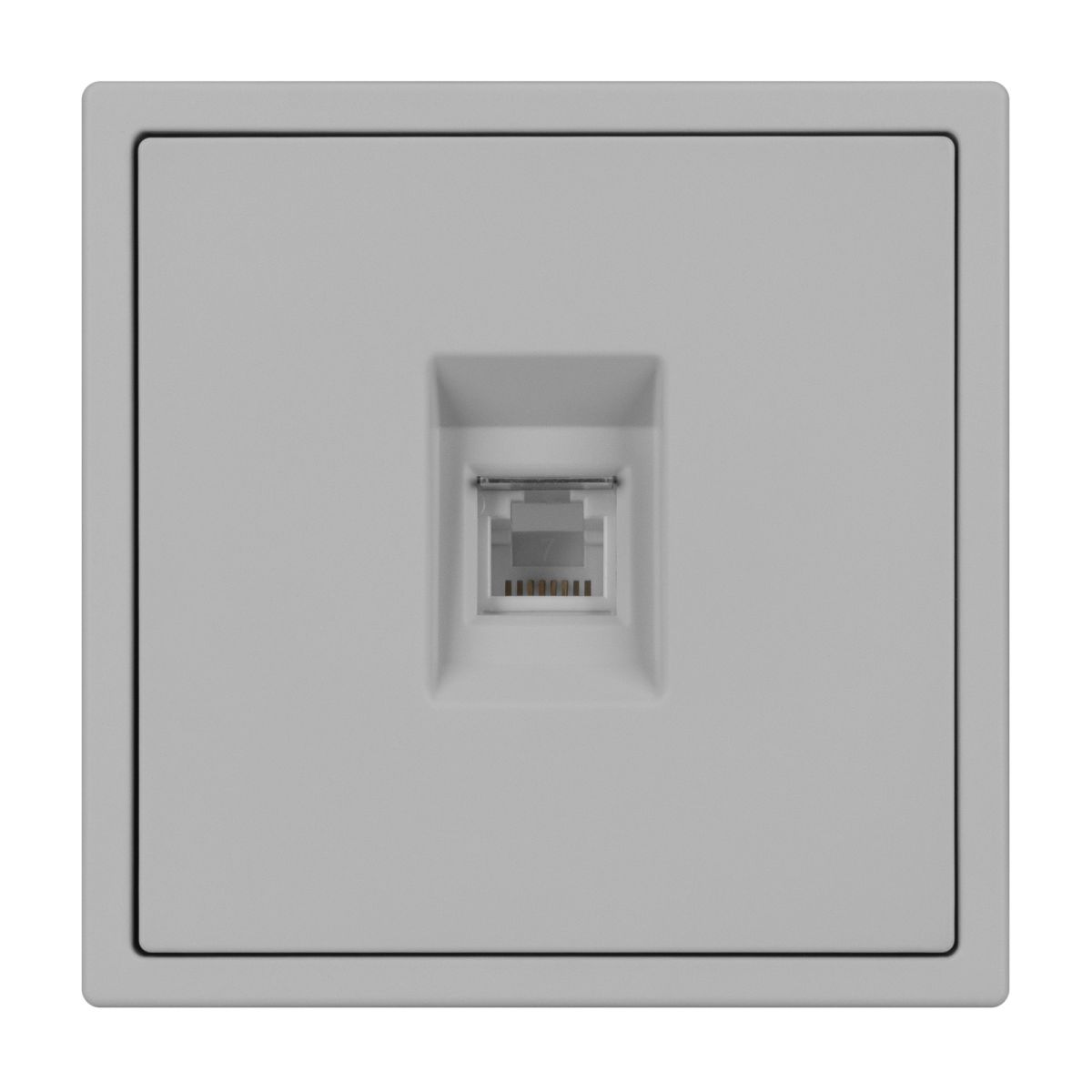 Розетка телефонная софт-тач никель Arlight SCT-MTL1-SFPL-IS (RJ-11, 4C) 061893(1)