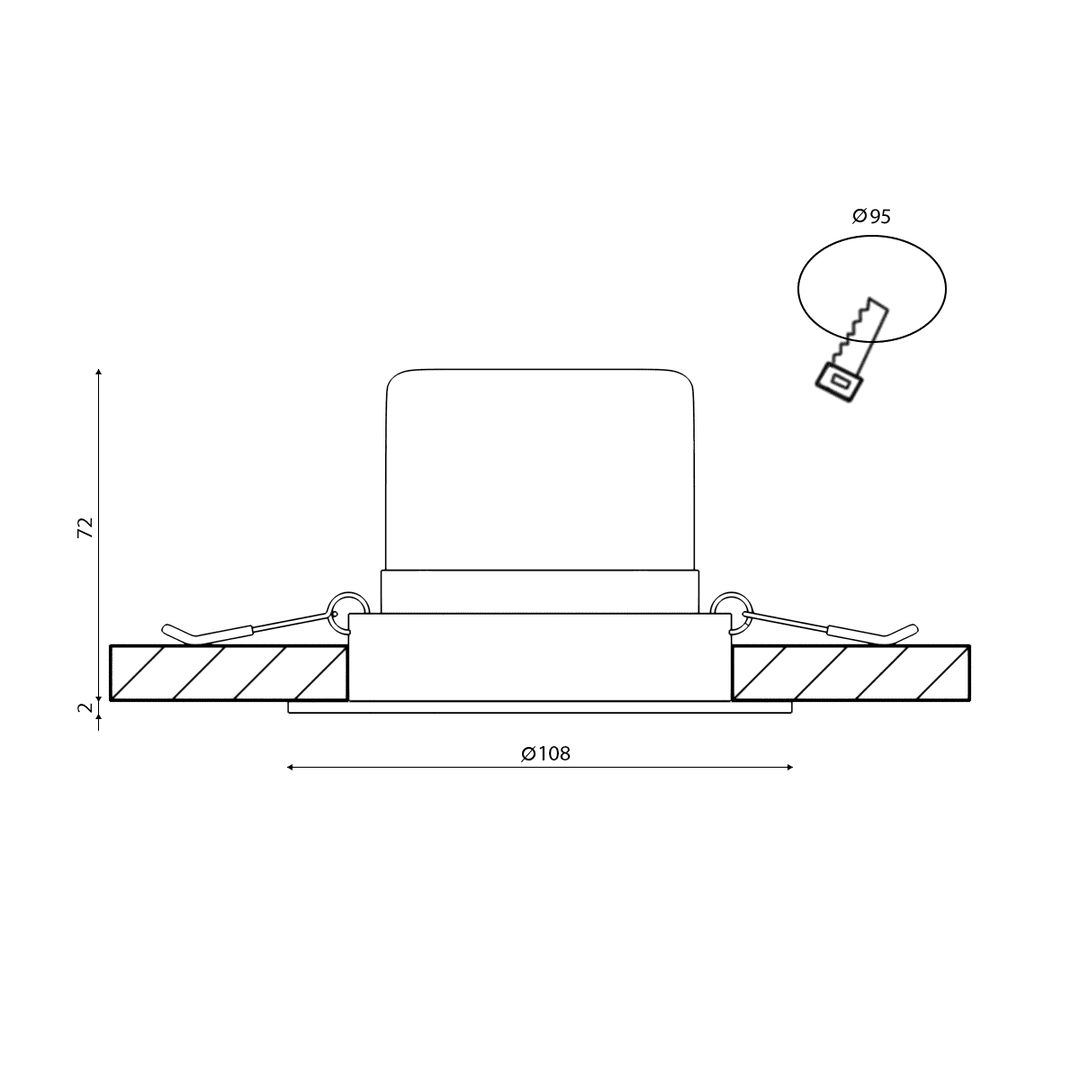 Встраиваемый светильник DesignLed KZ-DLB-12-NW 002348