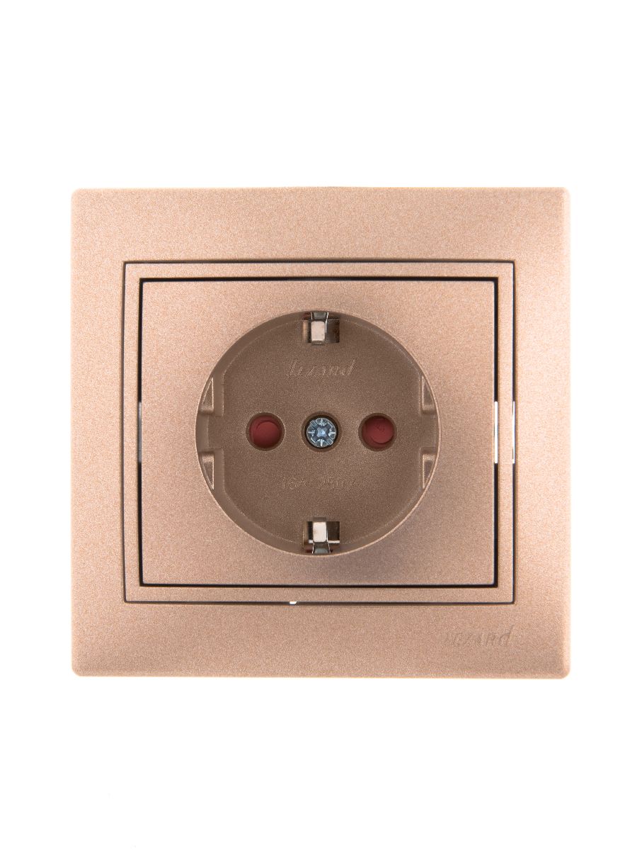Розетка с защитой от детей Lezard Mira 701-3131-124