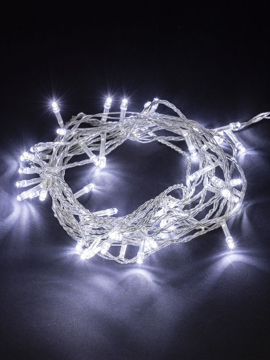 Светодиодная гирлянда TDM Electric СГ100Б10 250V белая 8 режимов SQ0361-0039