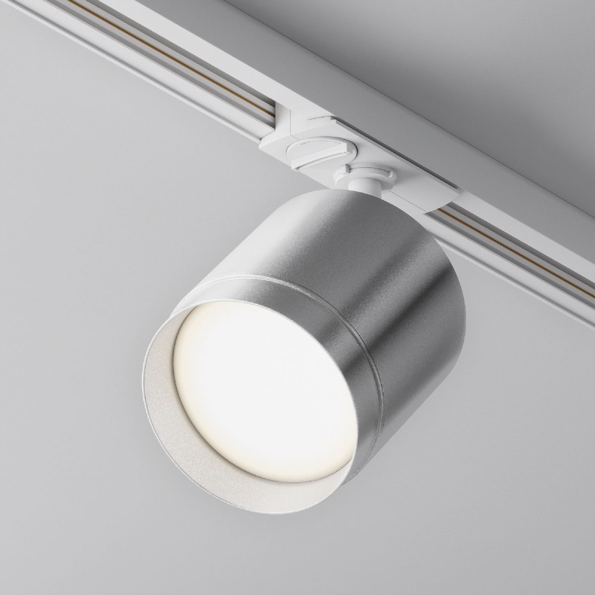 Трековый однофазный светильник Maytoni Polar TR088-1-GX53-S