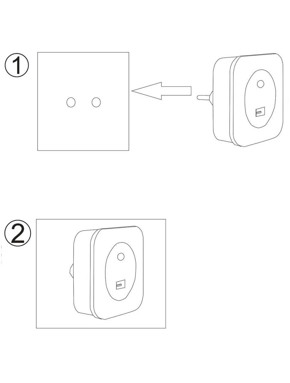 Настенный светодиодный светильник Lucide Led Night Light 22203/01/36