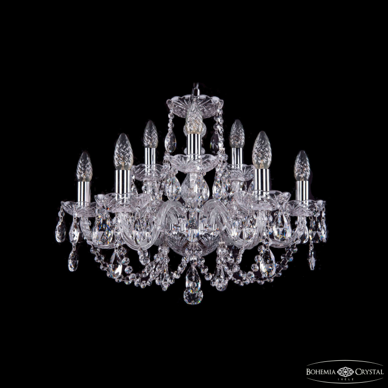 Подвесная люстра Bohemia Ivele Crystal 1406/6+3/195 Ni