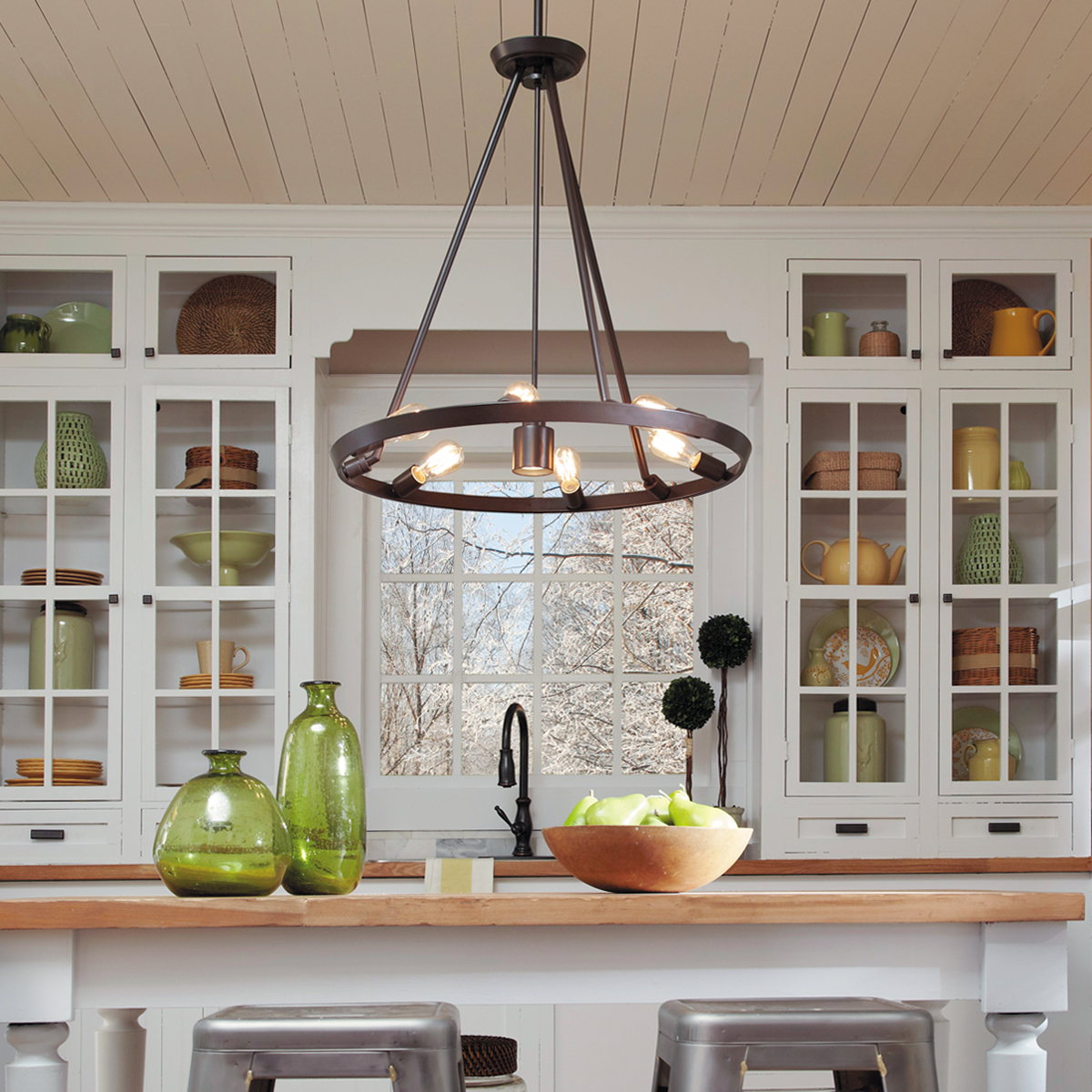 Потолочная люстра Quoizel Theater Row QZ-THEATER-ROW6WT