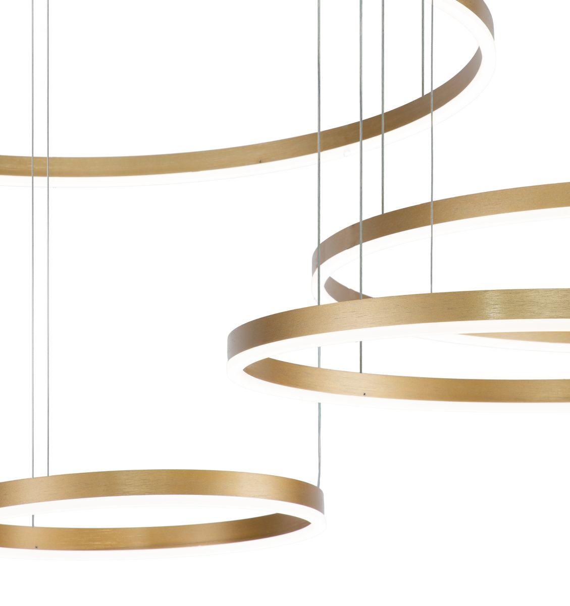 Подвесная люстра Indigo Galass 14001/4P Gold V000015L