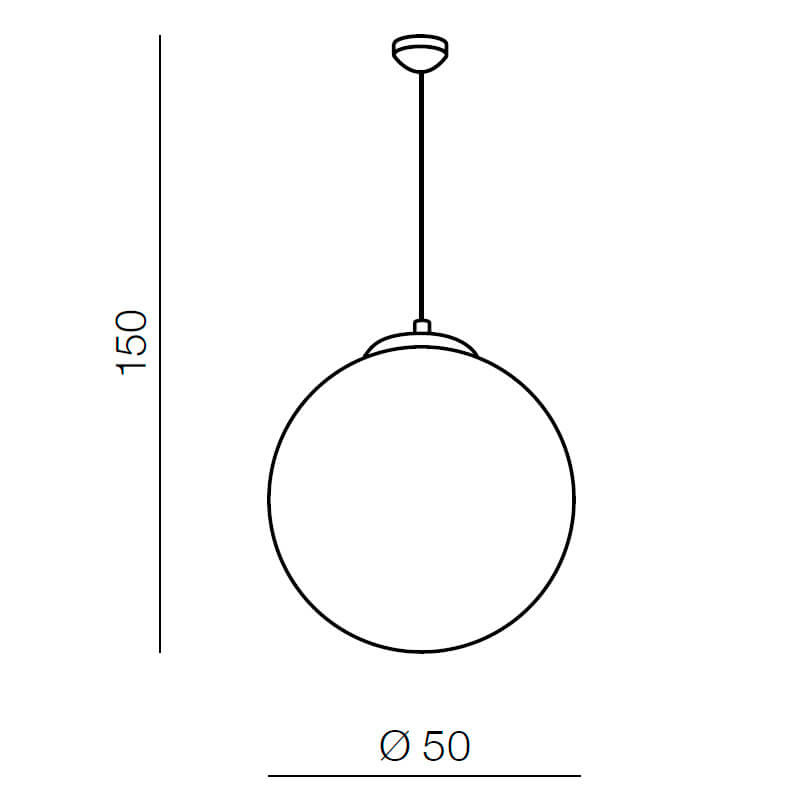 Подвесной светильник Azzardo White ball 50 AZ1329