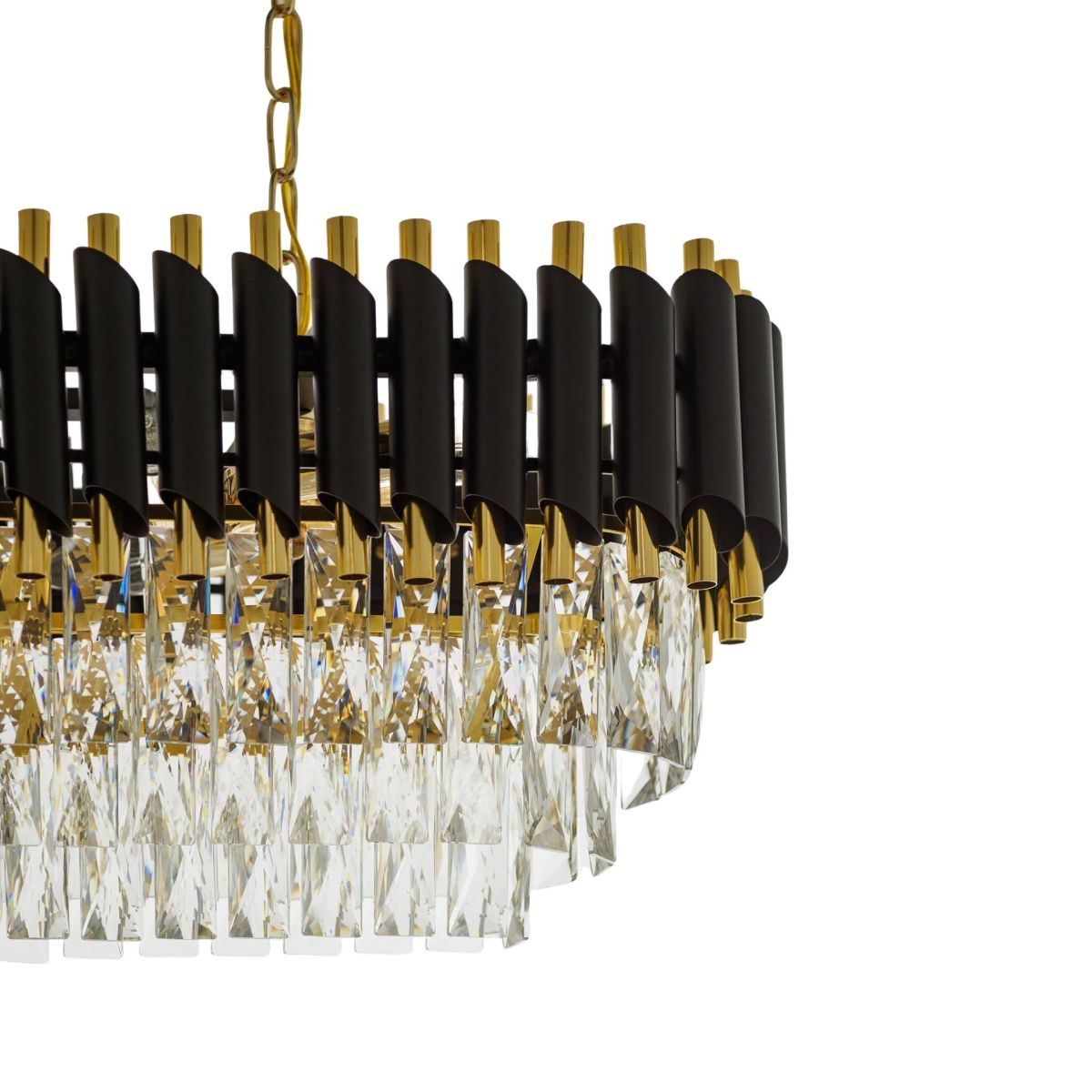 Подвесная люстра Lumina Deco Mazini LDP 6003-800-PR BK+F.GD