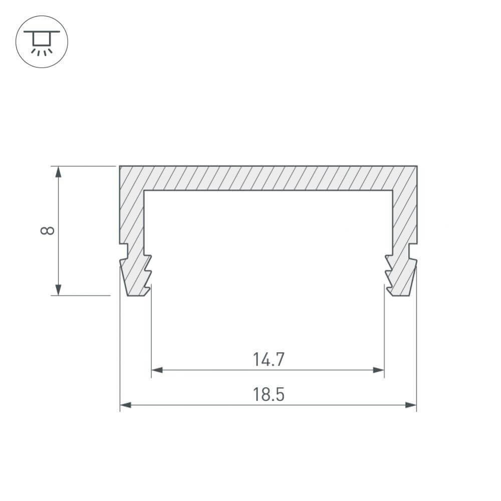 Профиль Arlight ARH-CH15 027088